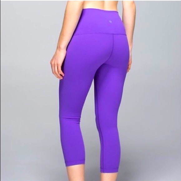 Lululemon Purple Cropped Leggings - Picture 1 of 4